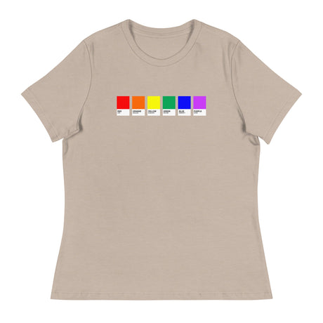 Pride Swatches (Women's Relaxed T-Shirt)-Women's T-Shirts-Swish Embassy