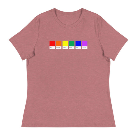 Pride Swatches (Women's Relaxed T-Shirt)-Women's T-Shirts-Swish Embassy