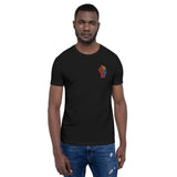 Rainbow Fist (Embroidered)-Embroidered T-Shirts-Swish Embassy