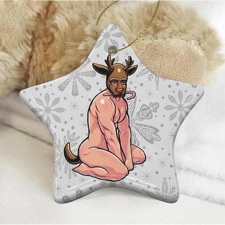 Reindeer Games (Ceramic Holiday Keepsake)-Ceramic Holiday Keepsake-Swish Embassy