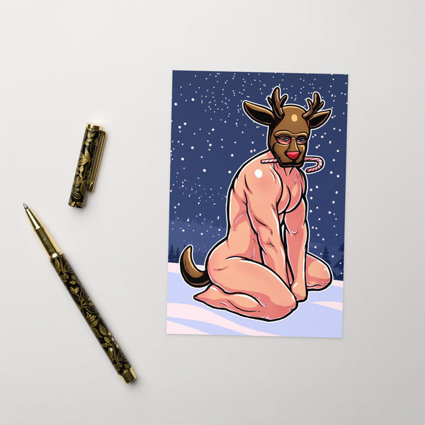 Reindeer Ganes — Greeting Card