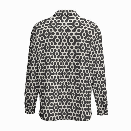 Resistance is Floral (Cotton Long Sleeve Shirt)-Cotton Long Sleeve Button Shirt-Swish Embassy