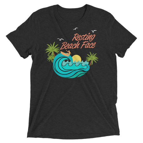 Resting Beach Face (Triblend)-Triblend T-Shirt-Swish Embassy