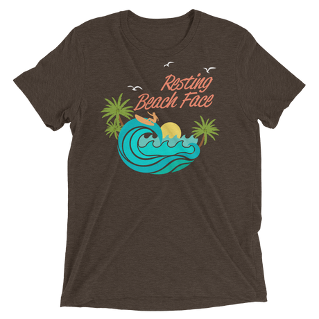 Resting Beach Face (Triblend)-Triblend T-Shirt-Swish Embassy