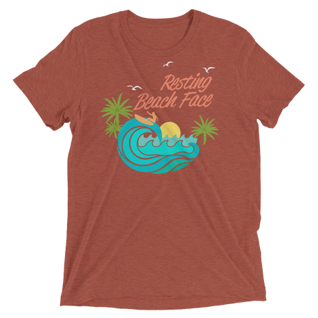 Resting Beach Face (Triblend)-Triblend T-Shirt-Swish Embassy