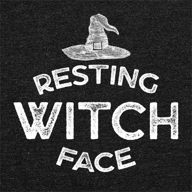 Resting Witch Face-T-Shirts-Swish Embassy