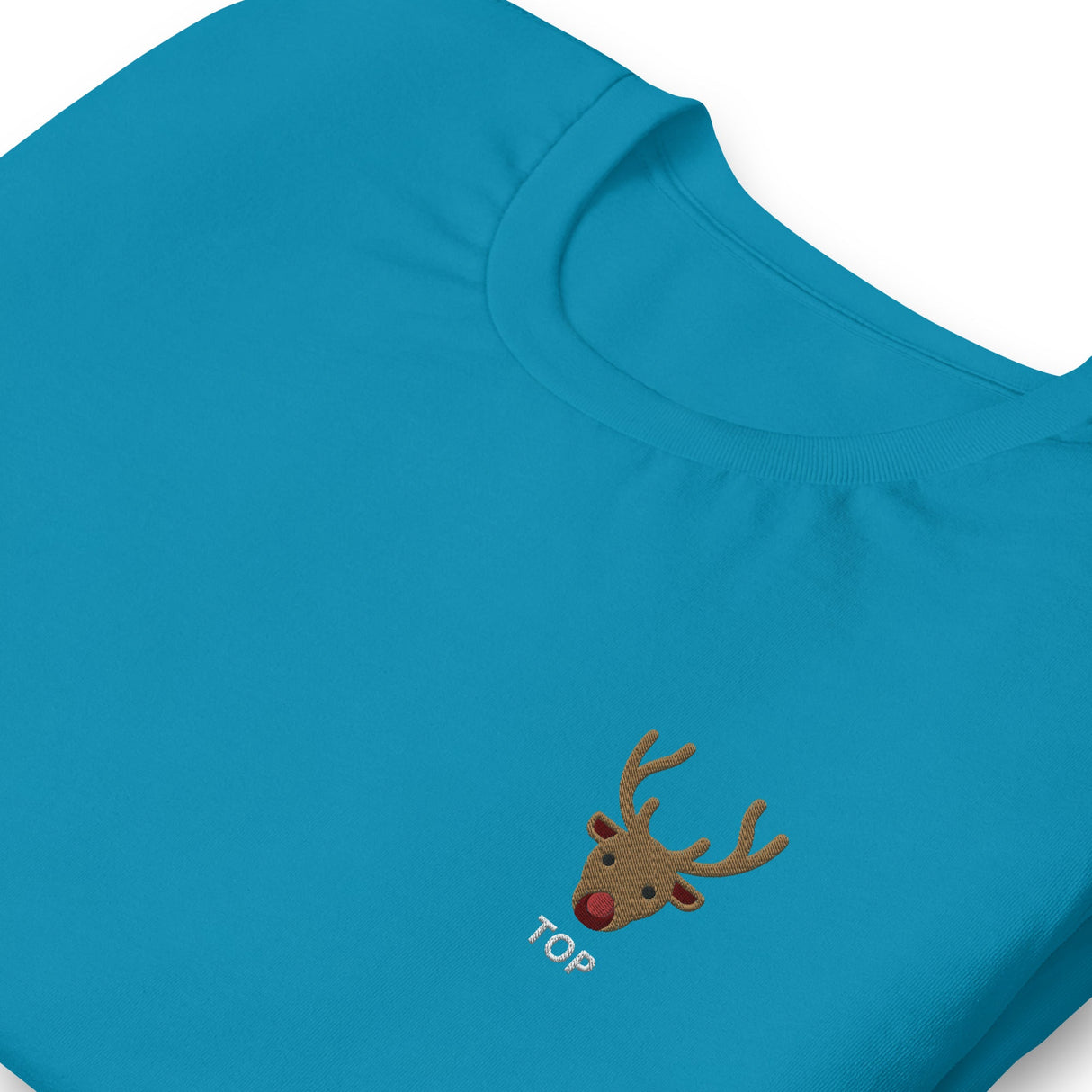 Rudolph (Top)-Christmas T-Shirts Embroidery-Swish Embassy