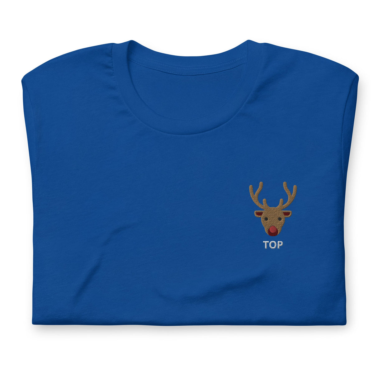 Rudolph (Top)-Christmas T-Shirts Embroidery-Swish Embassy