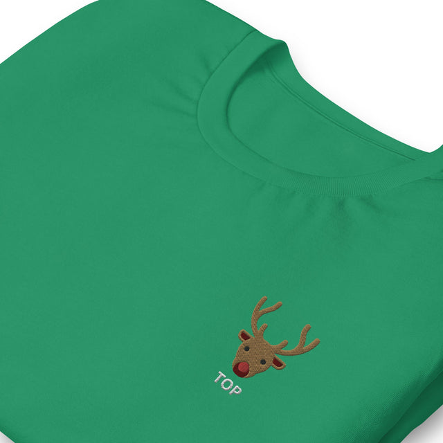 Rudolph (Top)-Christmas T-Shirts Embroidery-Swish Embassy