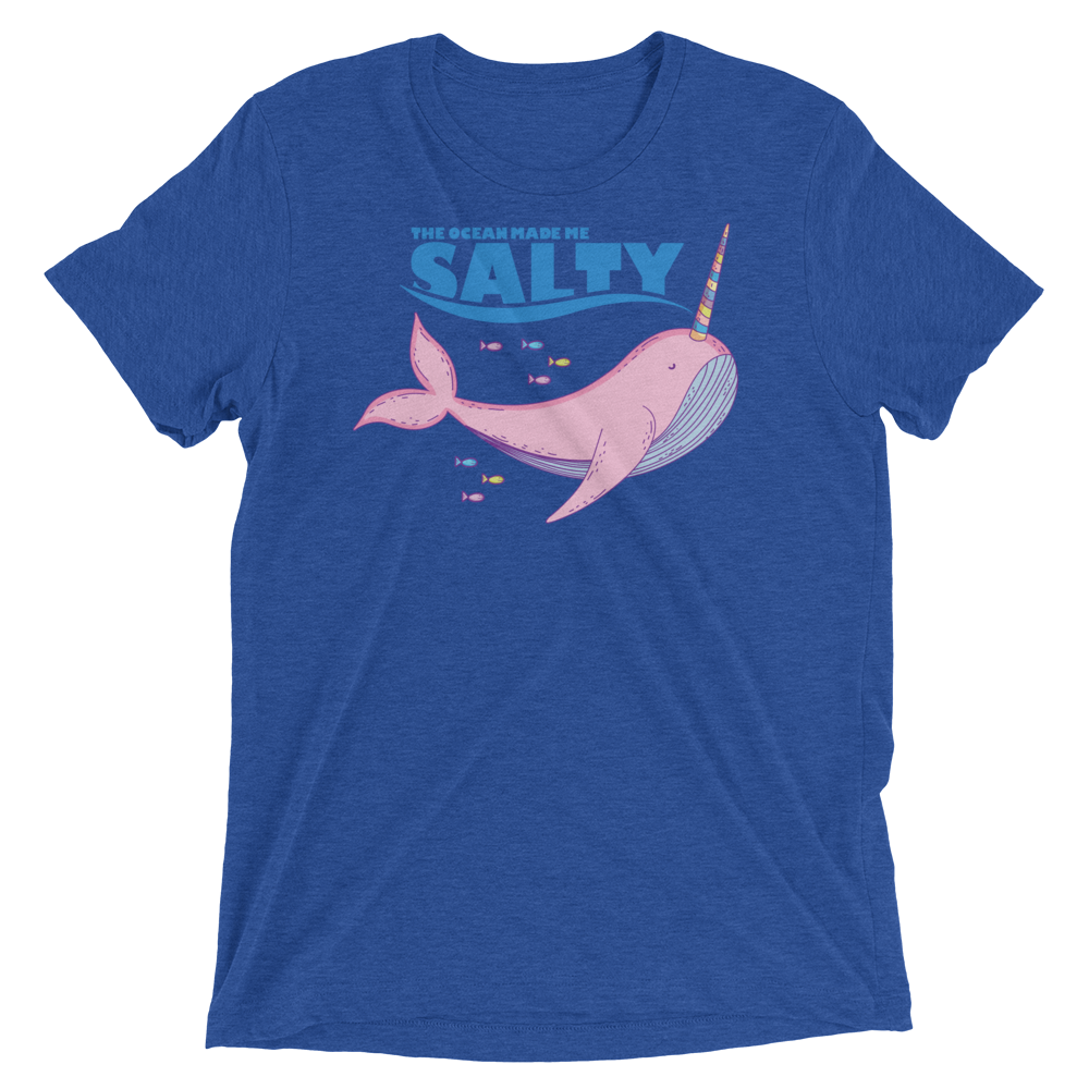 Salty Narwhal (Triblend)-Triblend T-Shirt-Swish Embassy