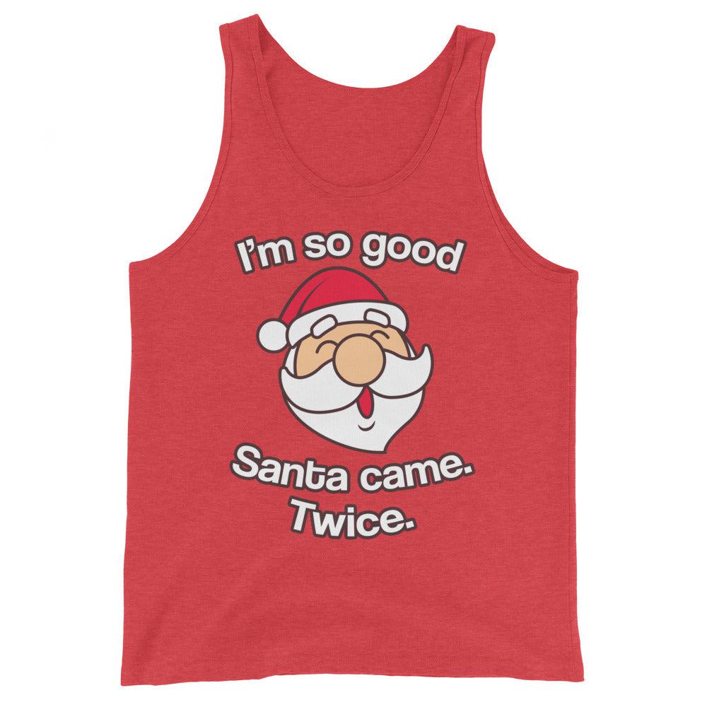 Santa Came Twice (Tank Top)-Christmas Tanks-Swish Embassy
