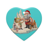 Santa'S Little Helper (Ceramic ornament)-Ceramic Ornament-Swish Embassy
