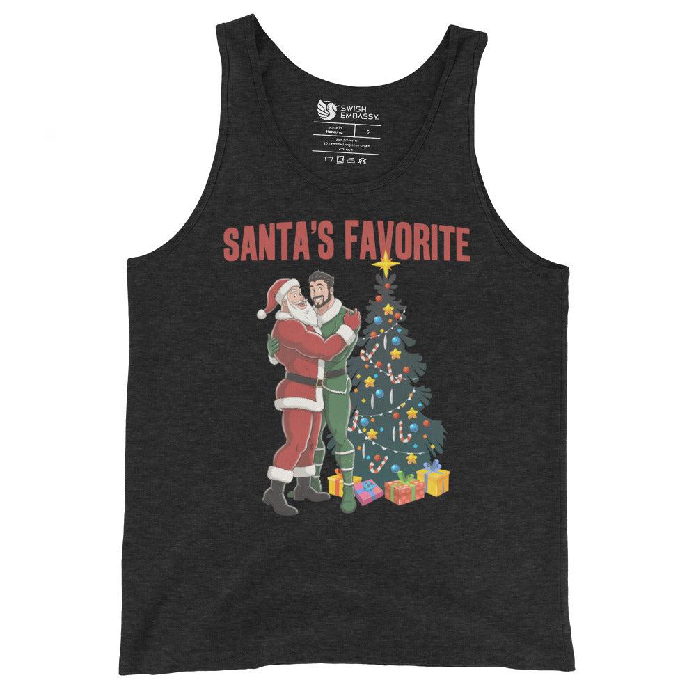 Santa's Favorite (Tank Top)-Christmas Tanks-Swish Embassy