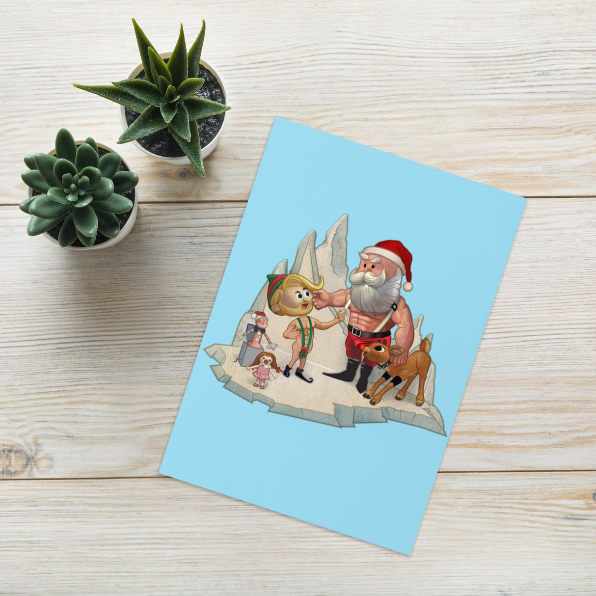 Santa's Little Helper (Greeting card)-Greeting Card-Swish Embassy