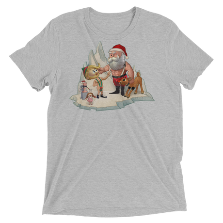 Santa's Little Helper (Triblend)-Triblend T-Shirt-Swish Embassy