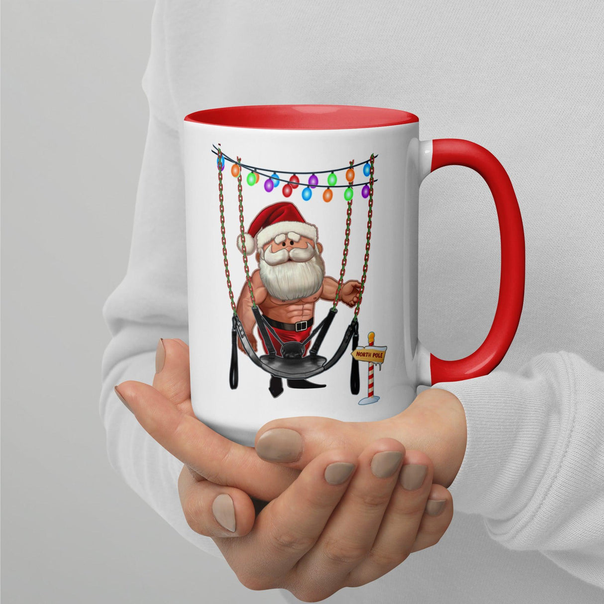 Santa's Swing (Christmas Mugs)-Mugs-Swish Embassy