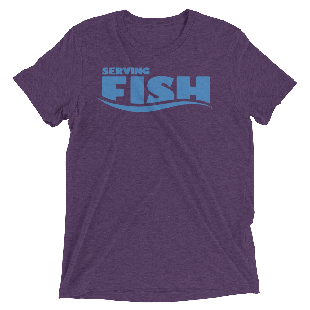 Serving Fish (Triblend)-Triblend T-Shirt-Swish Embassy