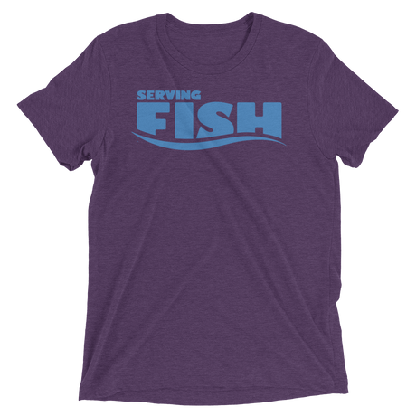 Serving Fish (Triblend)-Triblend T-Shirt-Swish Embassy