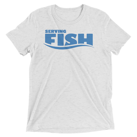 Serving Fish (Triblend)-Triblend T-Shirt-Swish Embassy