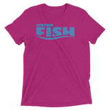 Serving Fish (Triblend)-Triblend T-Shirt-Swish Embassy