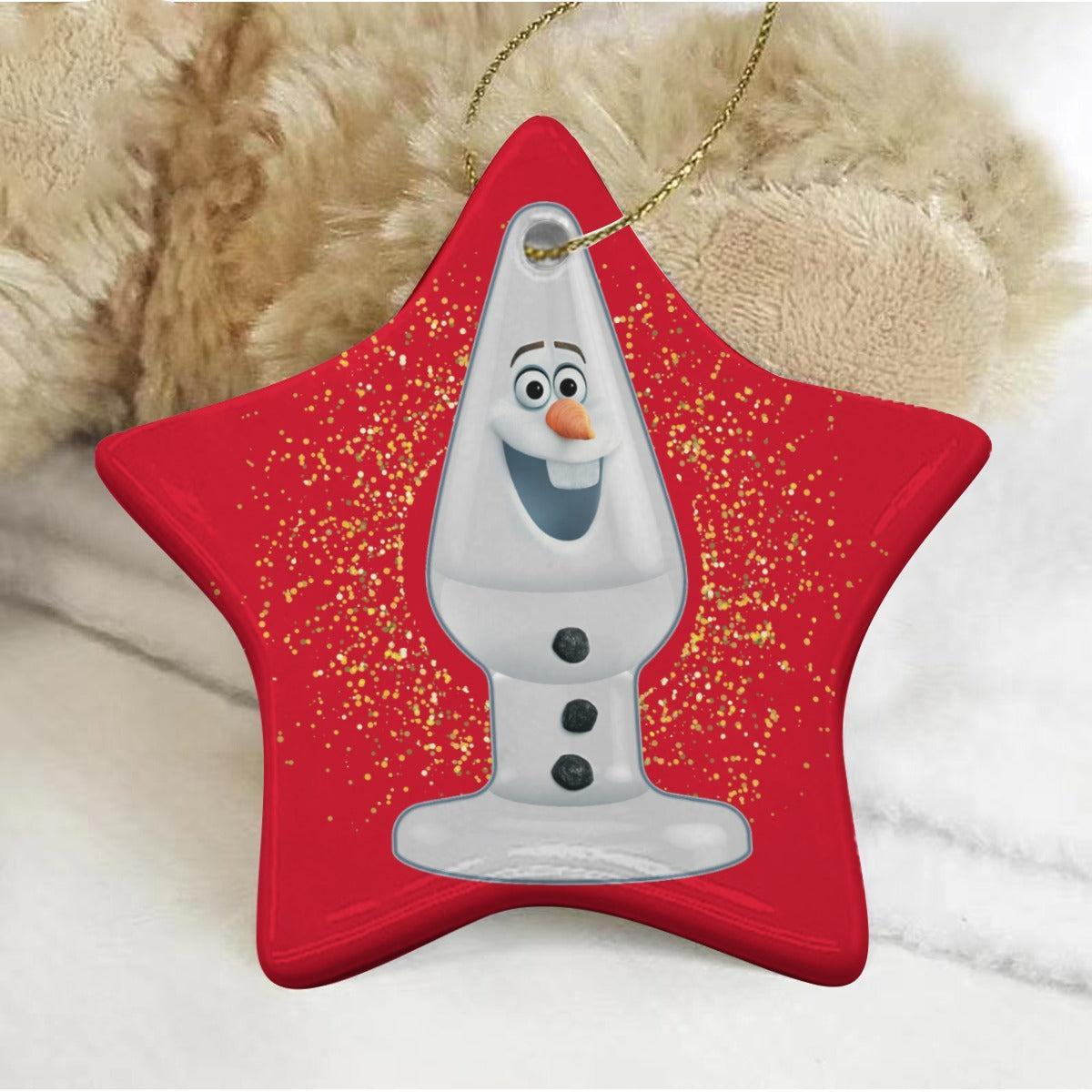 Snowman Plug (Ceramic Holiday Keepsake)-Ceramic Holiday Keepsake-Swish Embassy