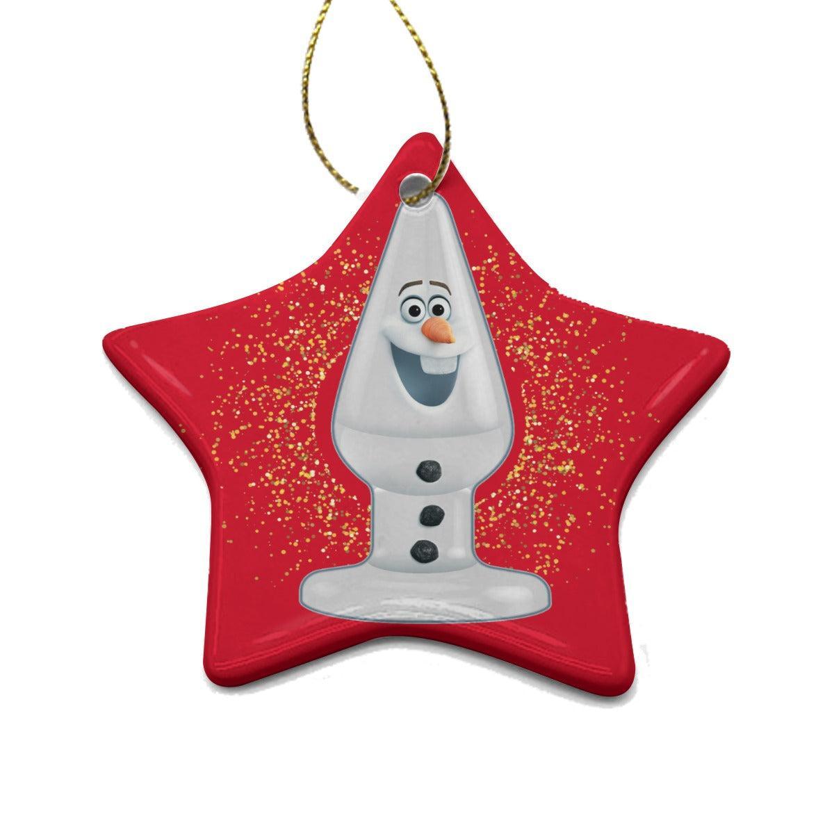 Snowman Plug (Ceramic Holiday Keepsake)-Ceramic Holiday Keepsake-Swish Embassy