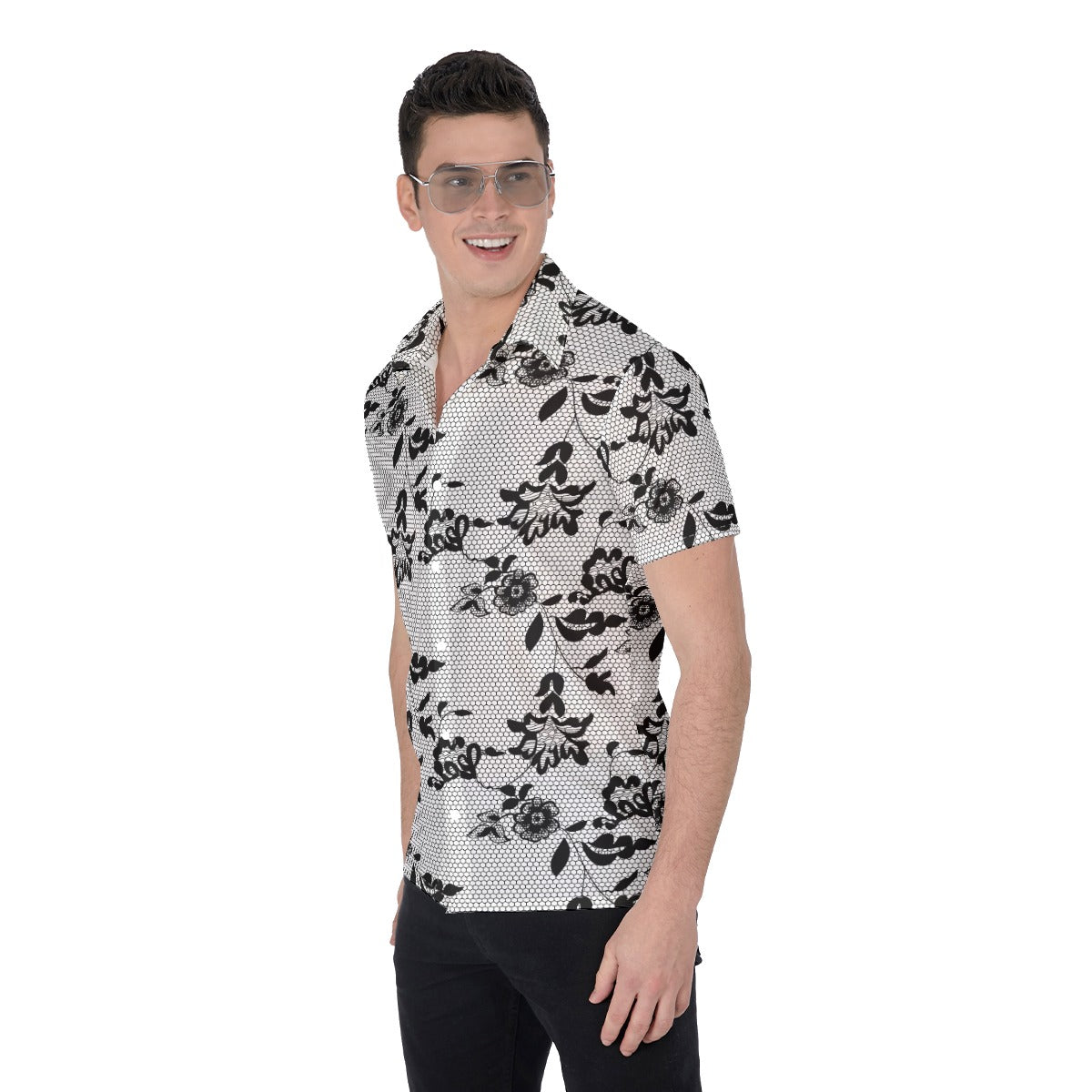 Stark Floral (Button Shirt)-Button Shirt-Swish Embassy