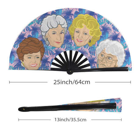 Stay Golden (Folding Clack Fan)-Folding Fans-Swish Embassy