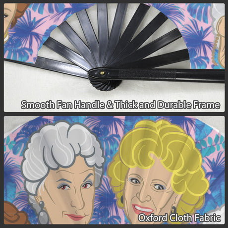 Stay Golden (Folding Clack Fan)-Folding Fans-Swish Embassy