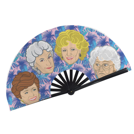 Stay Golden (Folding Clack Fan)-Folding Fans-Swish Embassy