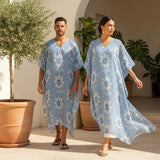 Steel Bloom (Kaftan)-Kaftan-Swish Embassy