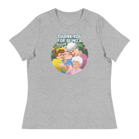 Thank You for Being a Friend (Women's Relaxed T-Shirt)-Women's T-Shirts-Swish Embassy