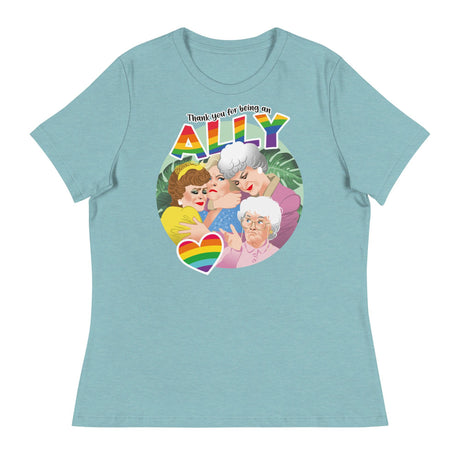 Thank You for Being an Ally (Women's Relaxed T-Shirt)-Women's T-Shirts-Swish Embassy