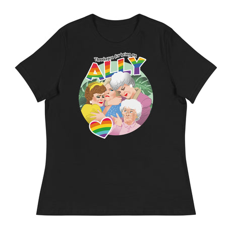 Thank You for Being an Ally (Women's Relaxed T-Shirt)-Women's T-Shirts-Swish Embassy