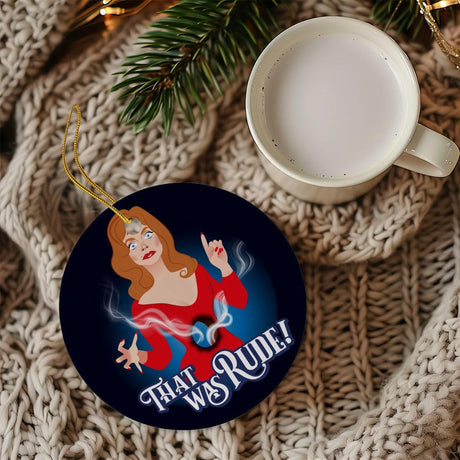 That Was Rude (Ceramic Holiday Keepsake)-Ceramic Holiday Keepsake-Swish Embassy