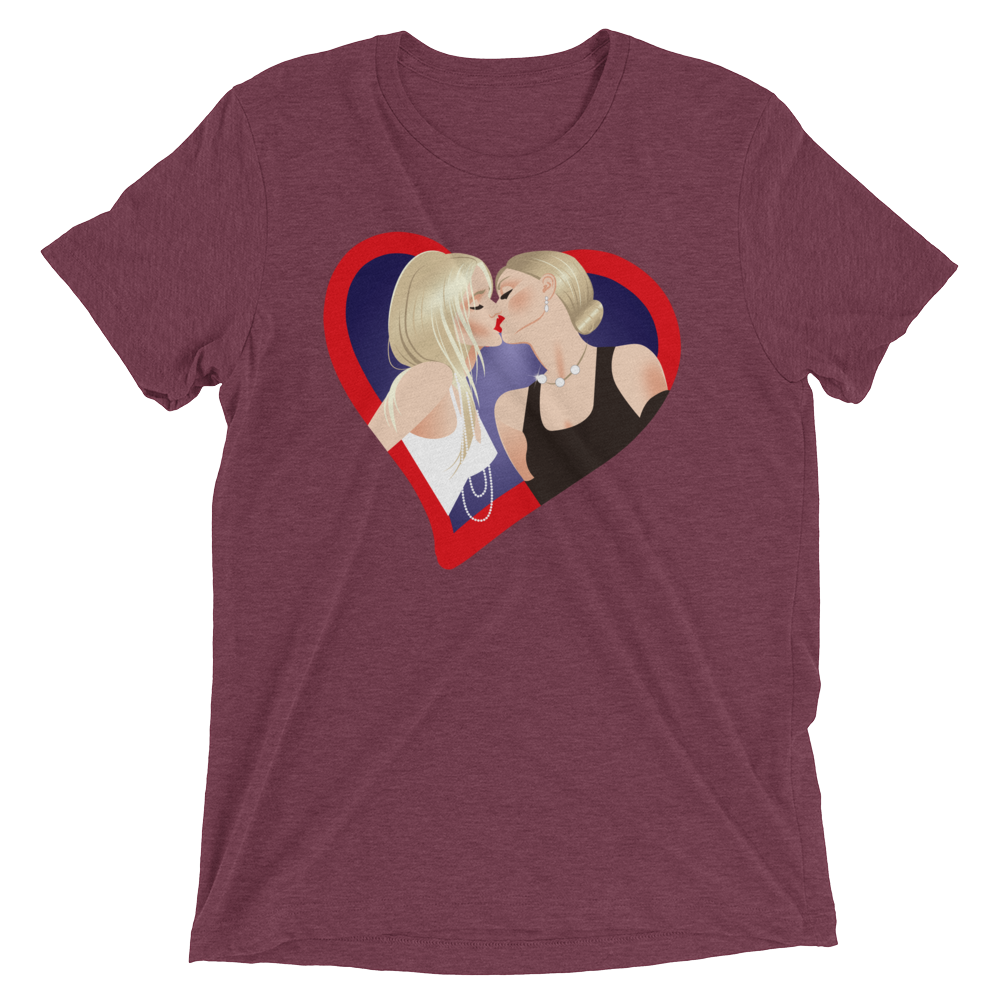 The Kiss (Triblend)-Triblend T-Shirt-Swish Embassy