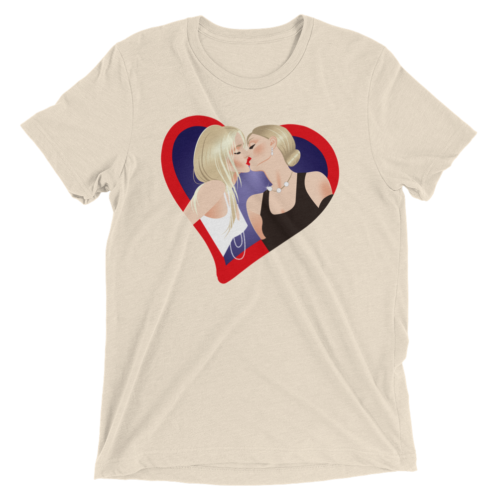 The Kiss (Triblend)-Triblend T-Shirt-Swish Embassy