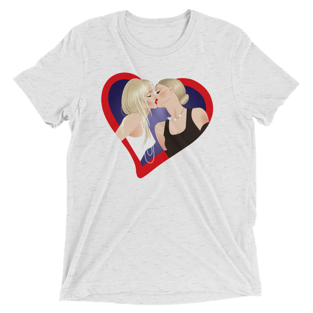 The Kiss (Triblend)-Triblend T-Shirt-Swish Embassy