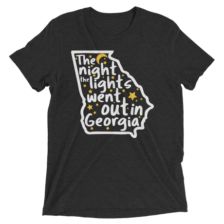 The Night the Lights Went Out in Georgia (Triblend)-Triblend T-Shirt-Swish Embassy