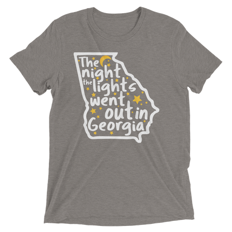 The Night the Lights Went Out in Georgia (Triblend)-Triblend T-Shirt-Swish Embassy