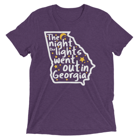 The Night the Lights Went Out in Georgia (Triblend)-Triblend T-Shirt-Swish Embassy