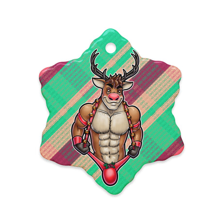 The Reindeer Loved Him (Ceramic ornament)-Ceramic Ornament-Swish Embassy