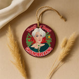 Tinsel for Xmas? Groundbreaking (Ceramic Holiday Keepsake)-Ceramic Holiday Keepsake-Swish Embassy