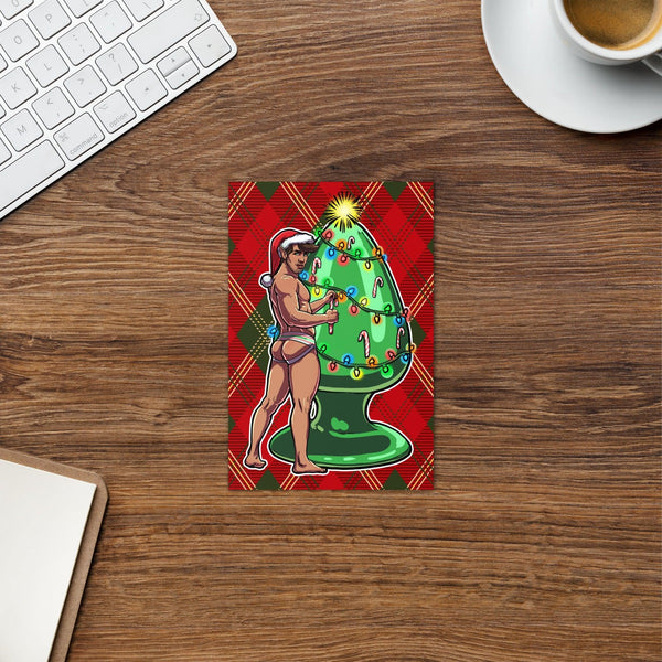 Trim the Rear — Greeting Card