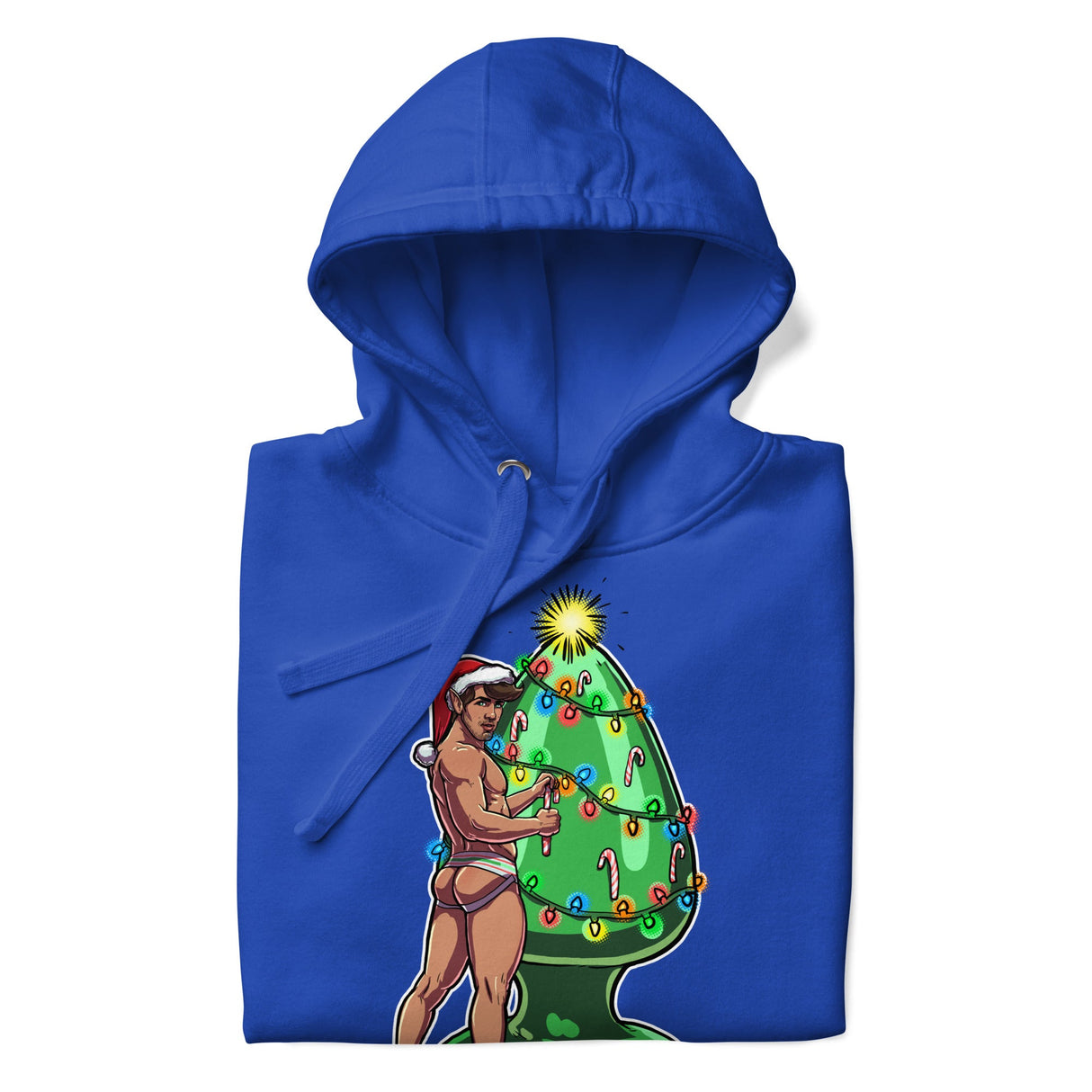 Trim the Rear (Hoodie)-Christmas Hoodies-Swish Embassy