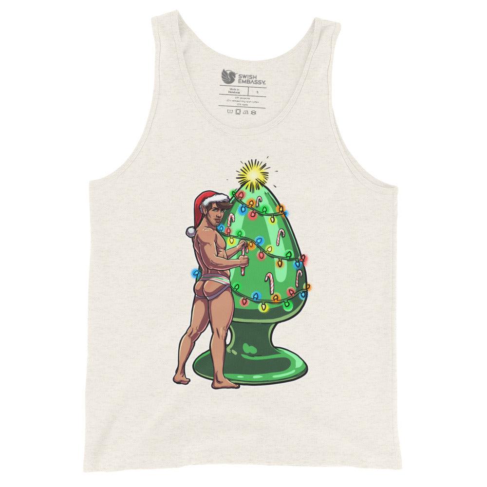 Trim the Rear (Tank Top)-Christmas Tanks-Swish Embassy