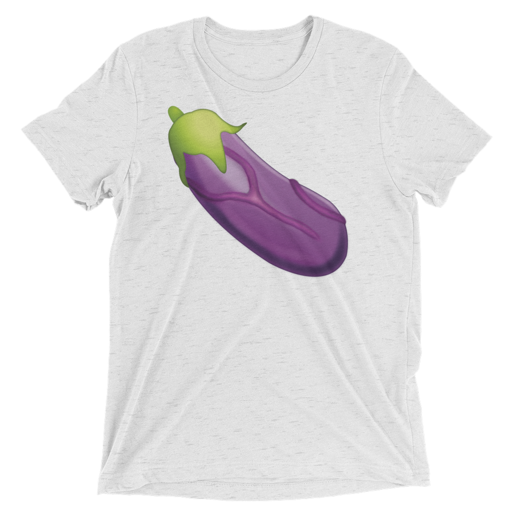 Veiny Eggplant Emoji (Triblend)-Triblend T-Shirt-Swish Embassy