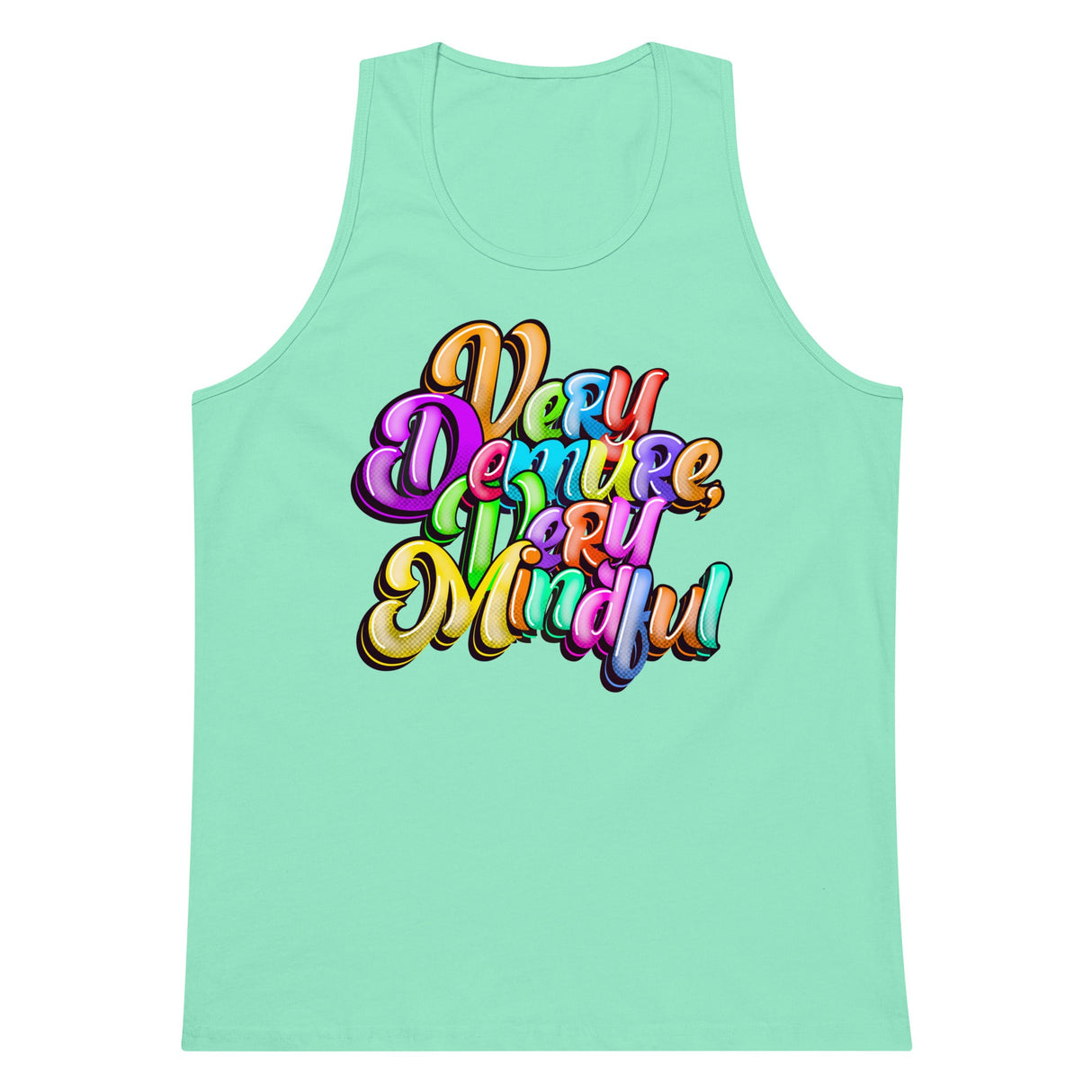 Very Demure Very Mindful (Tank Top)-Tank Top-Swish Embassy