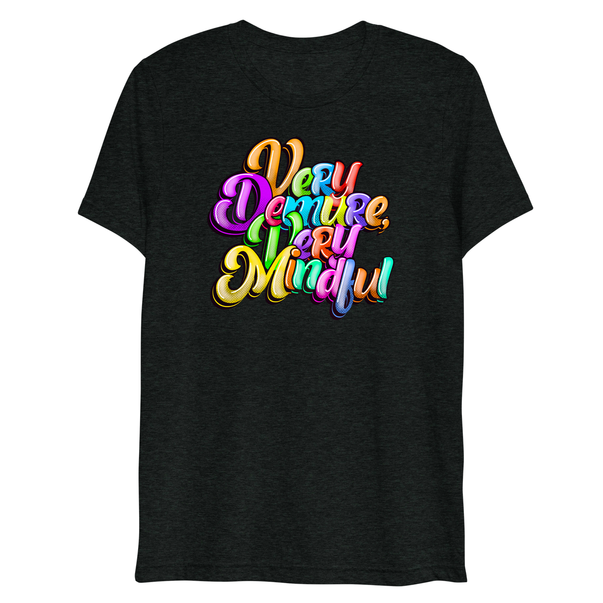 Very Demure Very Mindful (Triblend)-Triblend T-Shirt-Swish Embassy