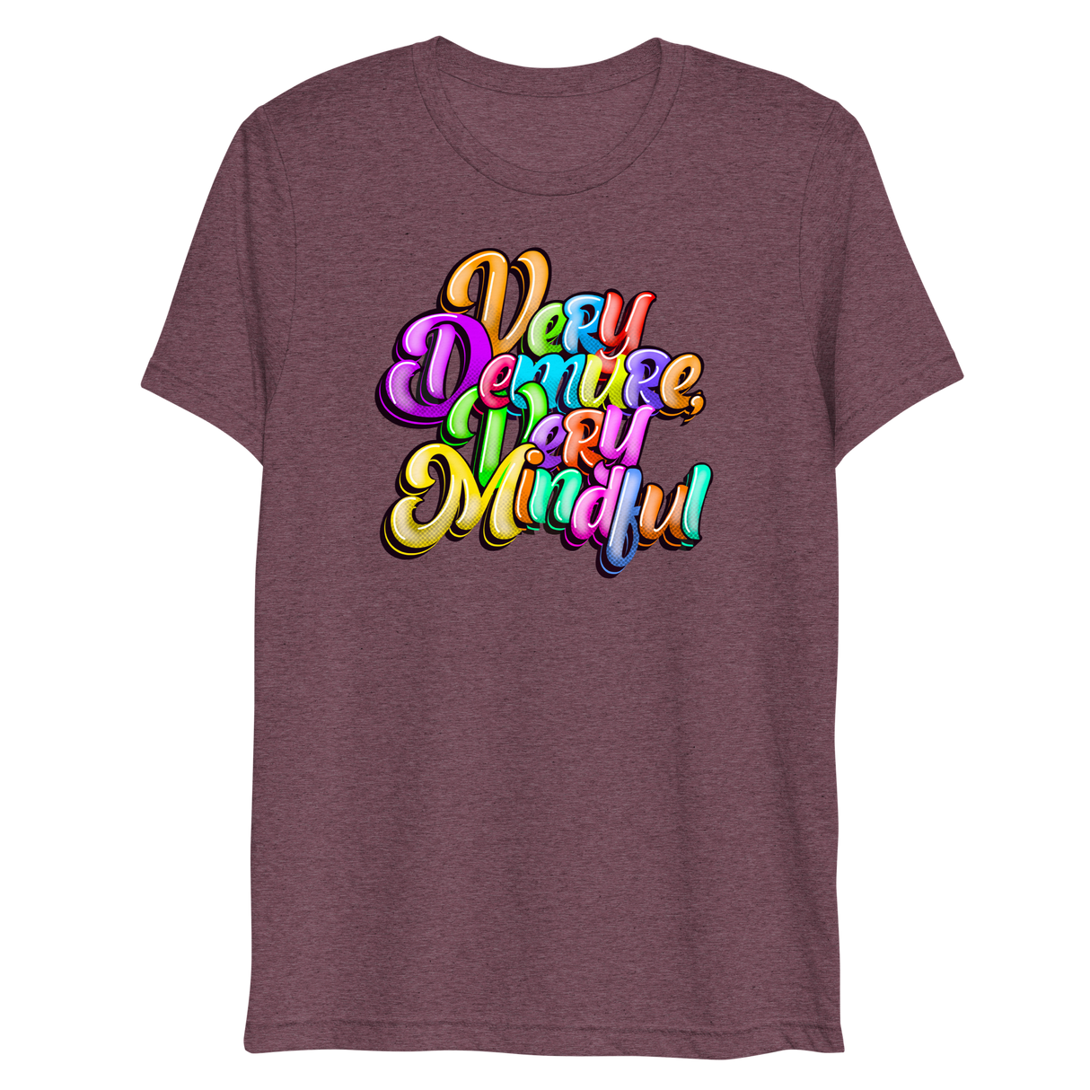 Very Demure Very Mindful (Triblend)-Triblend T-Shirt-Swish Embassy